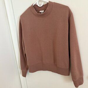 Mock Neck Cropped Sweatshirt Pullover Women's XS A New Day